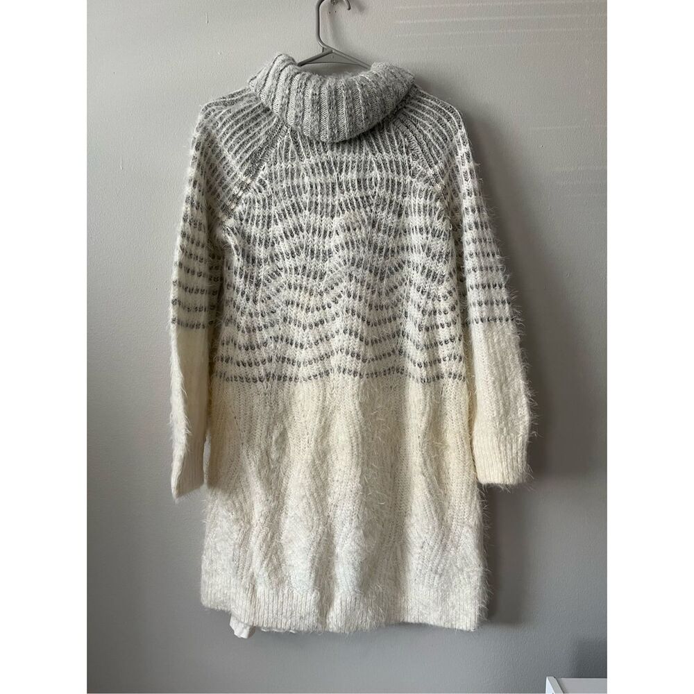 Sleeping on Snow Medium Womens High Neck Sweater Dress Wool Blend